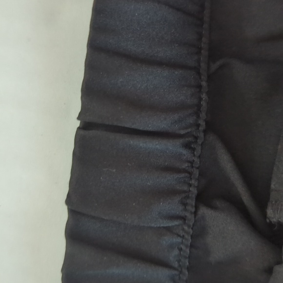 Victoria's Secret Heart Stripe Pajama Pants MEDIUM Black Pink Silky Satiny Feel - Picture 12 of 16